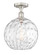 Edison One Light Semi-Flush Mount in Brushed Satin Nickel (405|616-1F-SN-G1215-12)