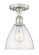 Edison One Light Semi-Flush Mount in Satin Gold (405|616-1F-SG-GBD-751)