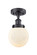 Edison One Light Semi-Flush Mount in Satin Gold (405|616-1F-SG-G202-6)