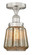 Edison One Light Semi-Flush Mount in Satin Gold (405|616-1F-SG-G146)