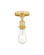 Edison One Light Semi-Flush Mount in Satin Gold (405|616-1F-SG)