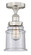 Edison One Light Semi-Flush Mount in Polished Nickel (405|616-1F-PN-G181)