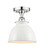 Edison One Light Semi-Flush Mount in Polished Chrome (405|616-1F-PC-M14-W)