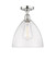 Edison One Light Semi-Flush Mount in Polished Chrome (405|616-1F-PC-GBD-124)