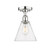 Edison One Light Semi-Flush Mount in Polished Chrome (405|616-1F-PC-GBC-84)