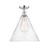 Edison One Light Semi-Flush Mount in Polished Chrome (405|616-1F-PC-GBC-164)