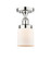 Edison One Light Semi-Flush Mount in Polished Chrome (405|616-1F-PC-G51)