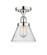 Edison One Light Semi-Flush Mount in Polished Chrome (405|616-1F-PC-G44)