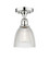 Edison One Light Semi-Flush Mount in Polished Chrome (405|616-1F-PC-G382)