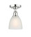 Edison One Light Semi-Flush Mount in Polished Chrome (405|616-1F-PC-G381)