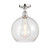 Edison One Light Semi-Flush Mount in Polished Chrome (405|616-1F-PC-G124-12)