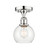 Edison One Light Semi-Flush Mount in Polished Chrome (405|616-1F-PC-G122-6)