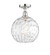 Edison One Light Semi-Flush Mount in Polished Chrome (405|616-1F-PC-G1215-12)