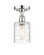 Edison One Light Semi-Flush Mount in Polished Chrome (405|616-1F-PC-G1113)