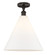 Edison One Light Semi-Flush Mount in Oil Rubbed Bronze (405|616-1F-OB-GBC-161)