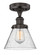 Edison One Light Semi-Flush Mount in Oil Rubbed Bronze (405|616-1F-OB-G44)