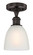 Edison One Light Semi-Flush Mount in Oil Rubbed Bronze (405|616-1F-OB-G381)