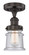 Edison One Light Semi-Flush Mount in Oil Rubbed Bronze (405|616-1F-OB-G184S)