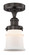 Edison One Light Semi-Flush Mount in Oil Rubbed Bronze (405|616-1F-OB-G181S)
