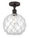 Edison One Light Semi-Flush Mount in Oil Rubbed Bronze (405|616-1F-OB-G122-10RW)