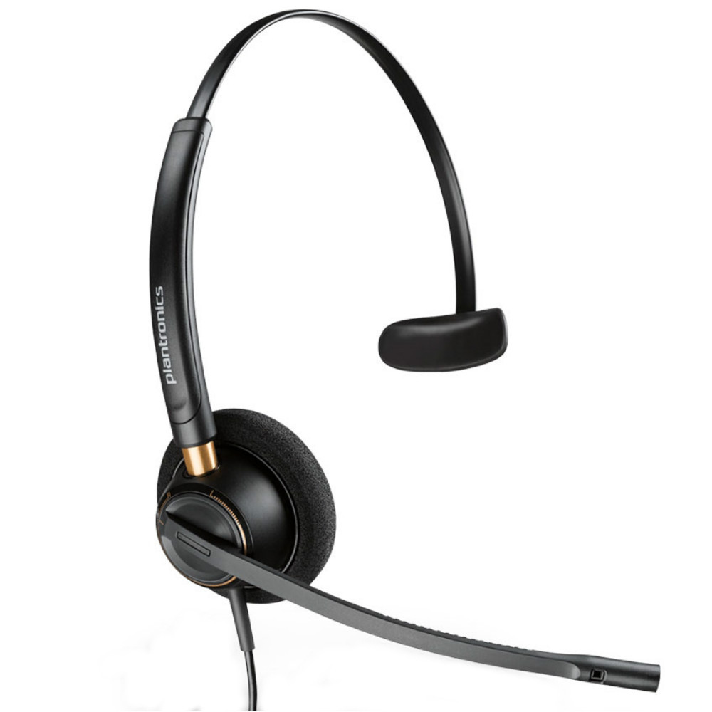 Poly Plantronics EncorePro 510 QD Mono Noise Cancelling Headset, Quick Disconnect