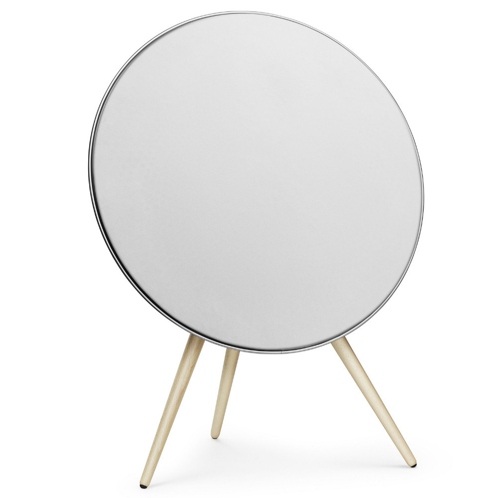 Bang & Olufsen Beoplay A9 4th Gen Wireless Speaker System With Voice Assistant (White Cover / Oak Legs)