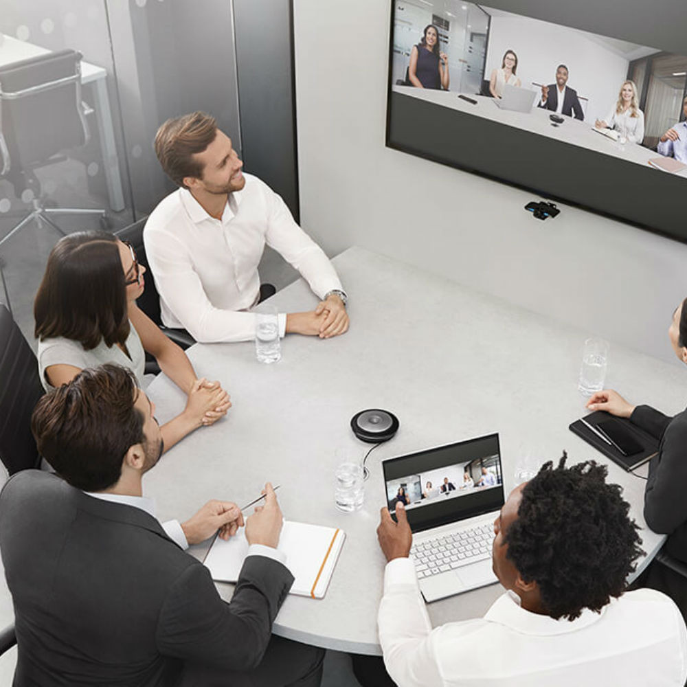 Jabra PanaCast Panoramic 4K Video Conferencing Camera With Built-In Mic