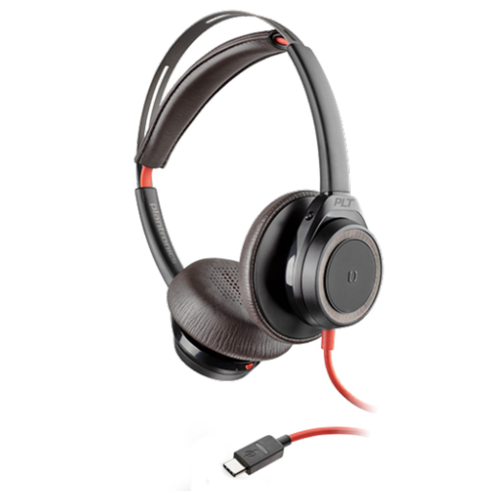 Poly Plantronics Blackwire 7225 Active Noise Cancelling Headset, USB-C (Black)