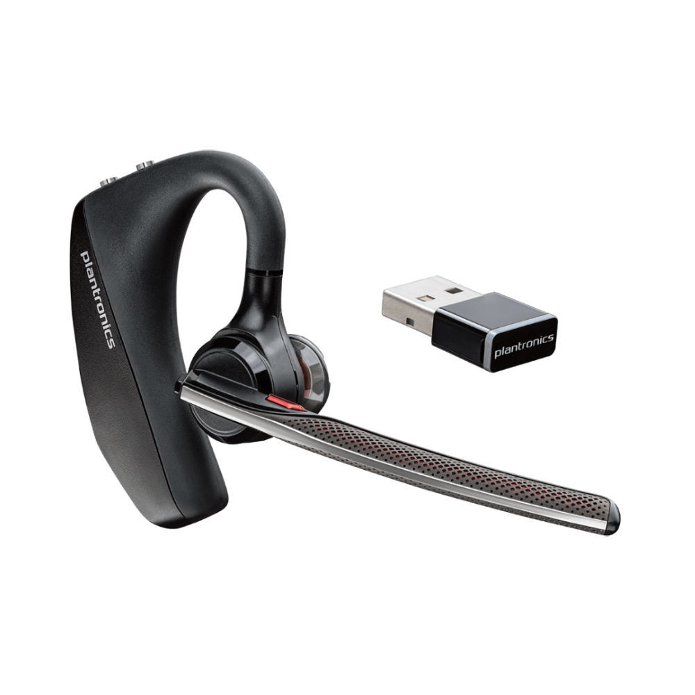 Poly Plantronics Voyager 5200 Office, Wireless Bluetooth Headset, 2-Way Base, USB-A