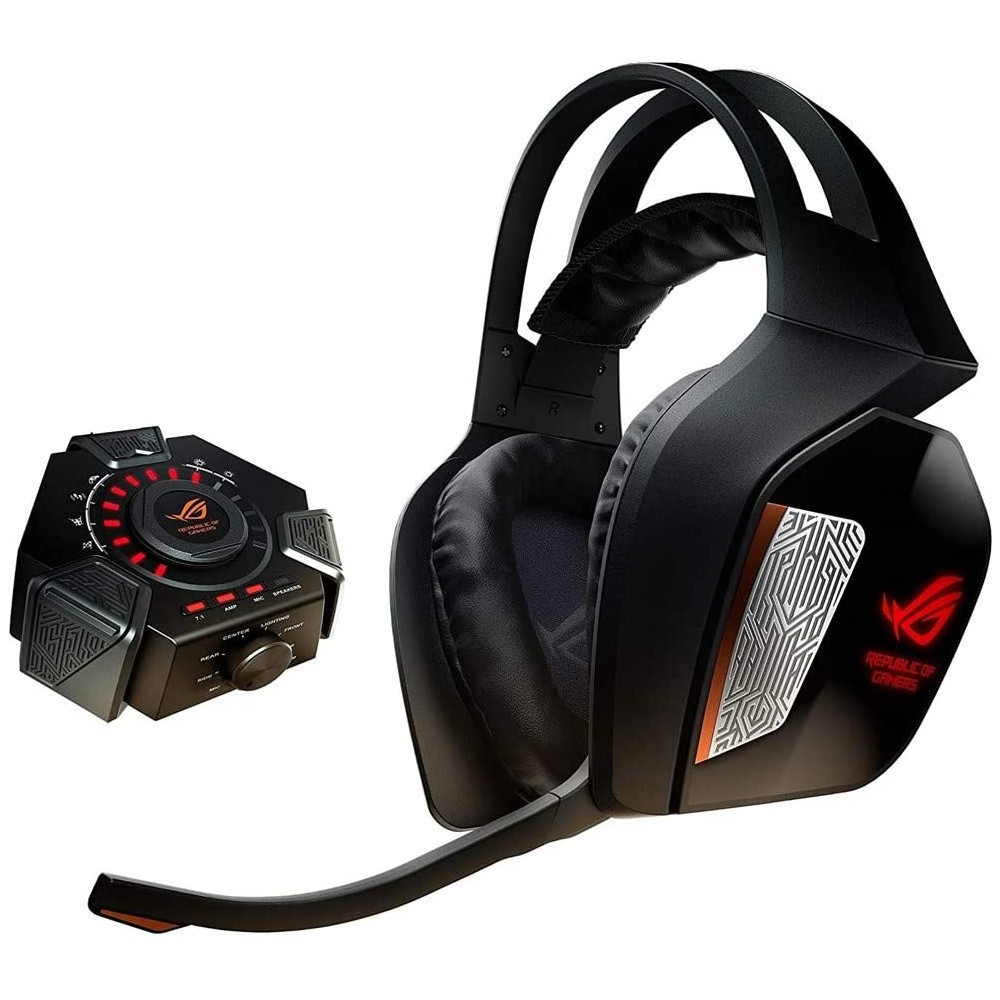 Asus ROG Centurion USB Gaming Headphones With 7.1 Surround Sound And Audio Station Headset Stand