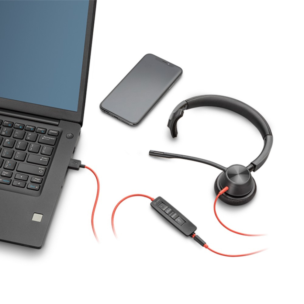 Poly Plantronics Blackwire 3310-M Teams Mono Office Headset, USB-C