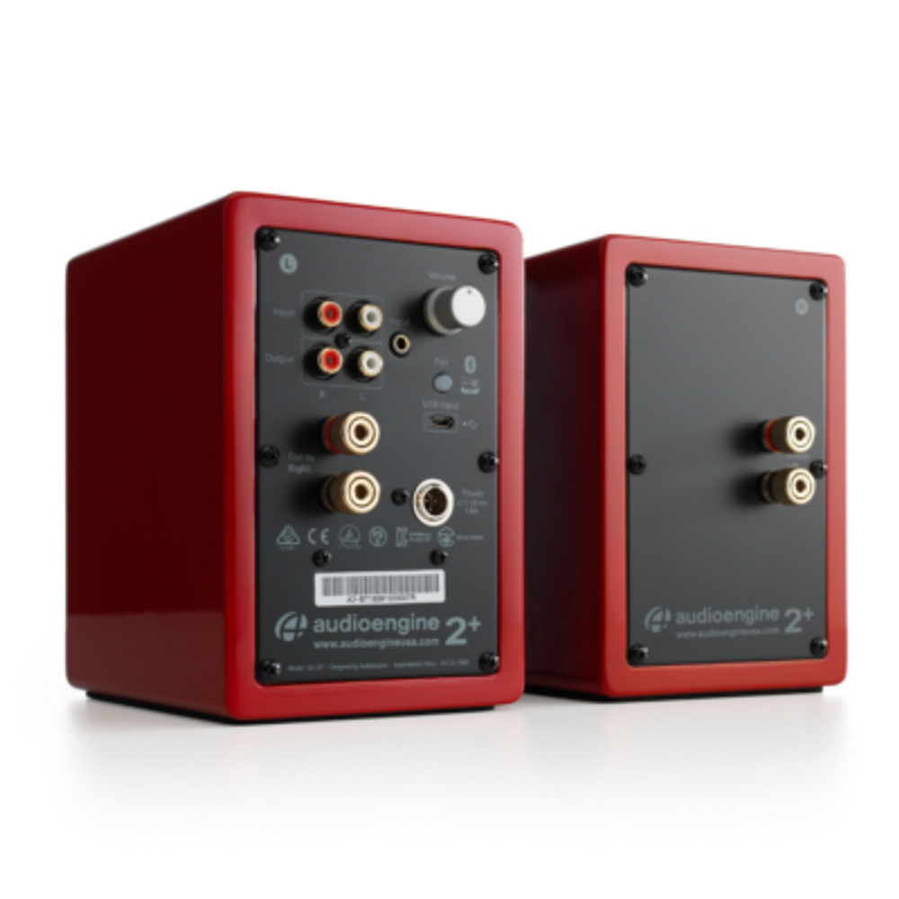 Audioengine A2+ Wireless Bluetooth Speaker System (Hi-Gloss Red)