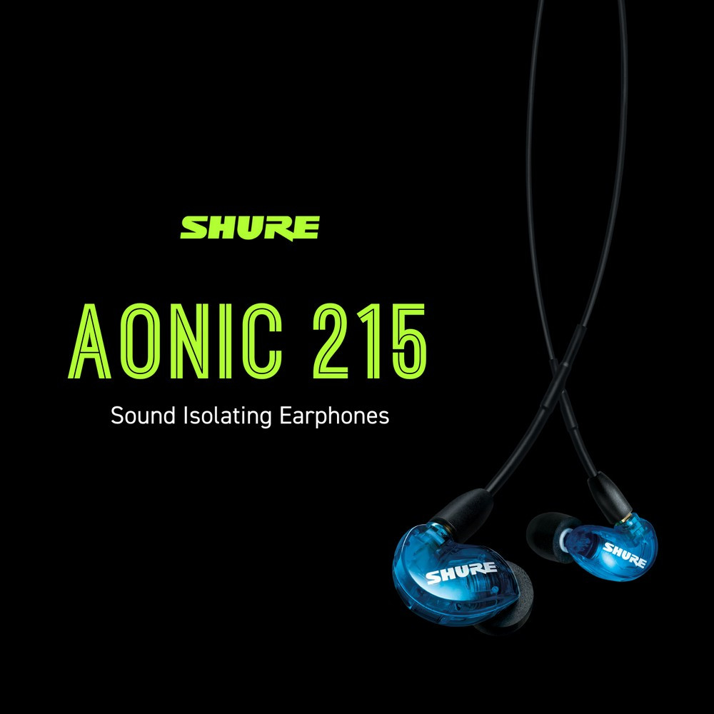 Shure Aonic 215 Sound Isolating Earphones With Integrated Remote and Mic (White)