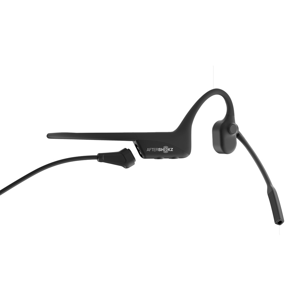Shokz OpenComm Bone Conduction Wireless Bluetooth Headset, Open-Ear (Black)