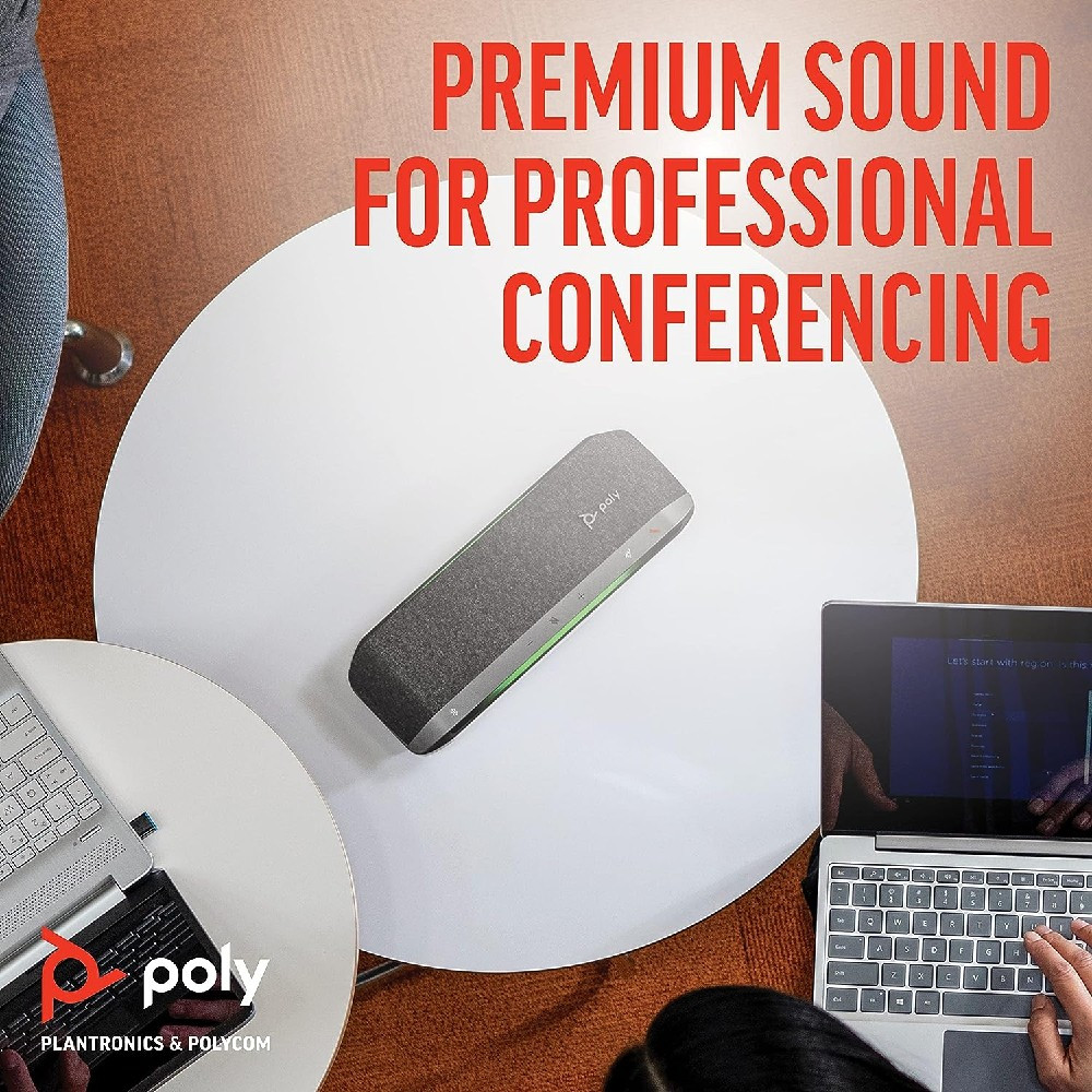 Poly Plantronics Sync 40 Smart Wireless Conference Speakerphone, MS Teams, USB-A, USB-C