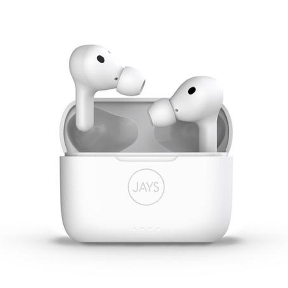 Jays T-Seven ANC Active Noise Cancelling True Wireless Earbuds (White)