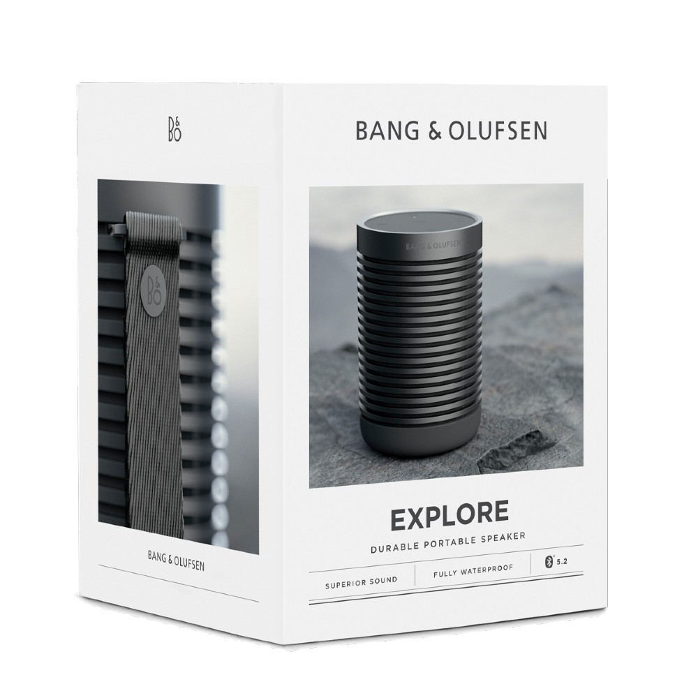 Bang & Olufsen Beosound Explore Outdoor Portable Wireless Bluetooth Speaker (Black Anthracite)