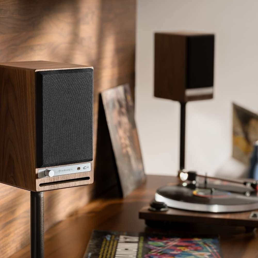 Audioengine HD4 Wireless Bluetooth Home Music System (Walnut)