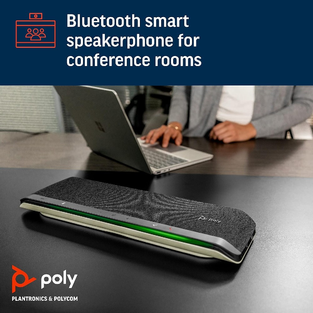 Poly Plantronics Sync 60 Smart Wireless Conference Speakerphone, USB-A, USB-C