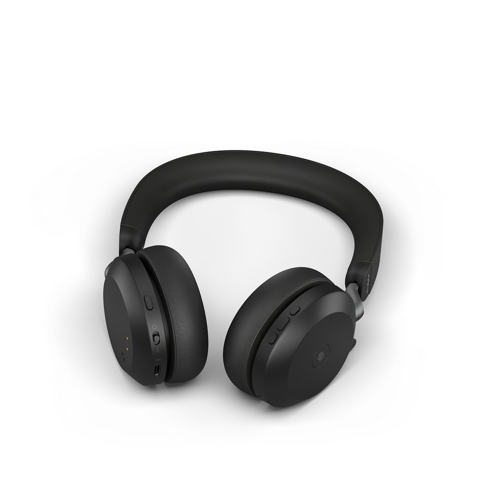 Jabra Evolve2 75 MS Stereo ANC, Wireless Bluetooth Headset, Link 380 Adapter, USB-A (Black)