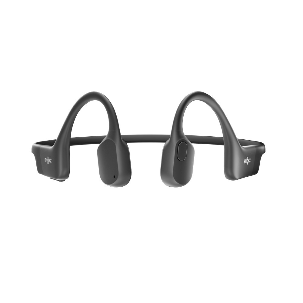 Shokz Openrun Bone Conduction Wireless Bluetooth Headphones, Open-Ear, Mini Size (Black)