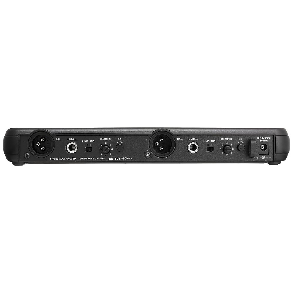Shure SVX288 / PG58 Dual Vocal Wireless System, Includes SVX88 Receiver, 2 PG58 Handheld Microphones