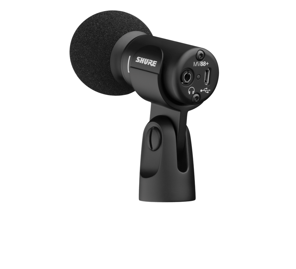 Shure MV88+ Digital Stereo Condenser Microphone, USB/Lightining