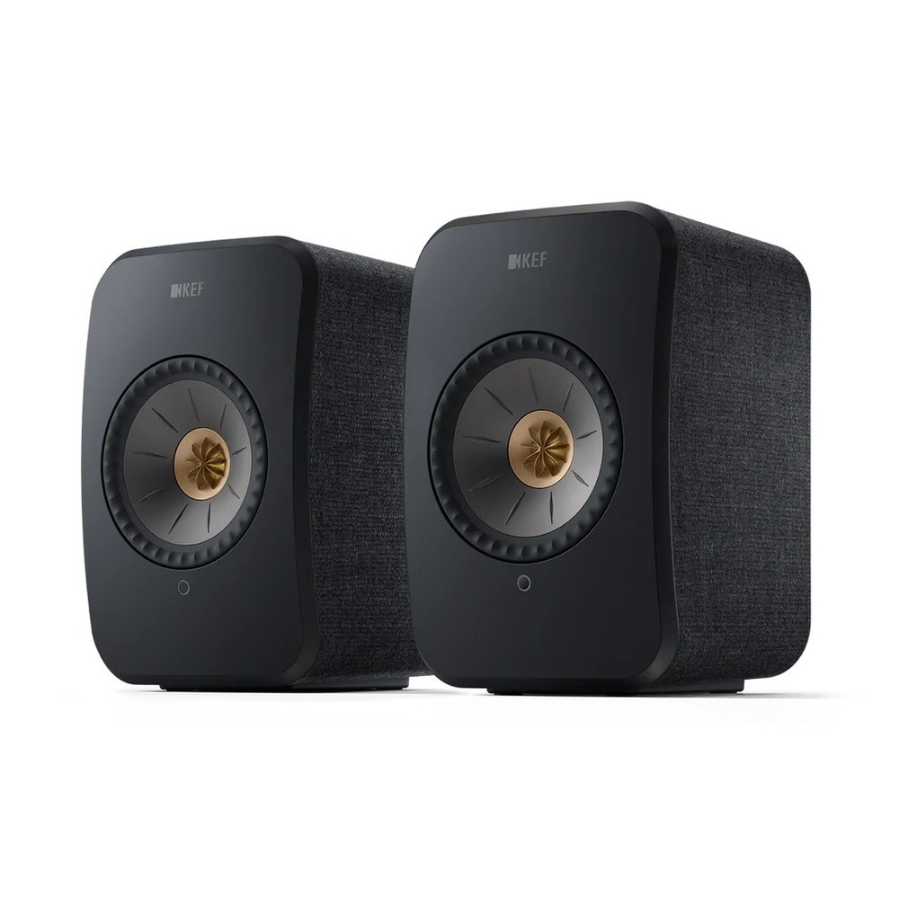 KEF LSX II Wireless HiFi Speakers, 2nd Generation (Carbon Black)