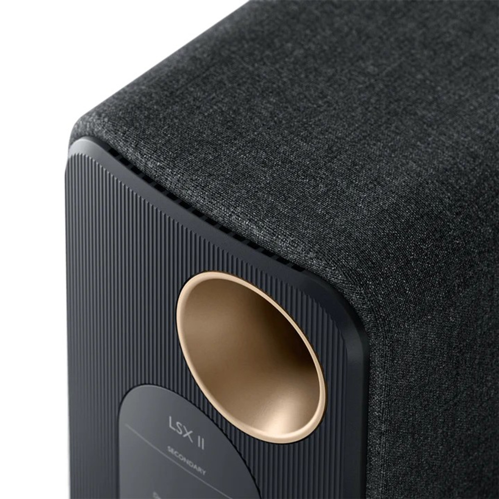 KEF LSX II Wireless HiFi Speakers, 2nd Generation (Carbon Black)