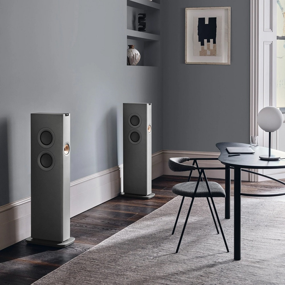 KEF LS60 Wireless Hi-Fi Speakers (Titanium Grey)