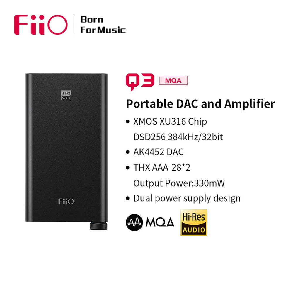 Fiio Q3 MQA Portable DAC & Amplifier