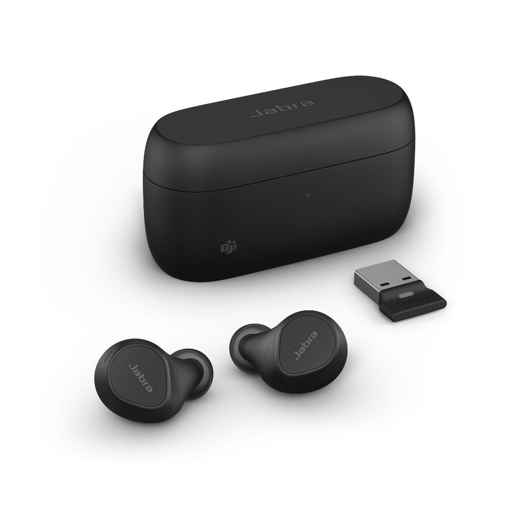 Jabra Evolve2 Buds MS, ANC, Wireless Bluetooth Earbuds, With Wireless Charging Pad, USB-A