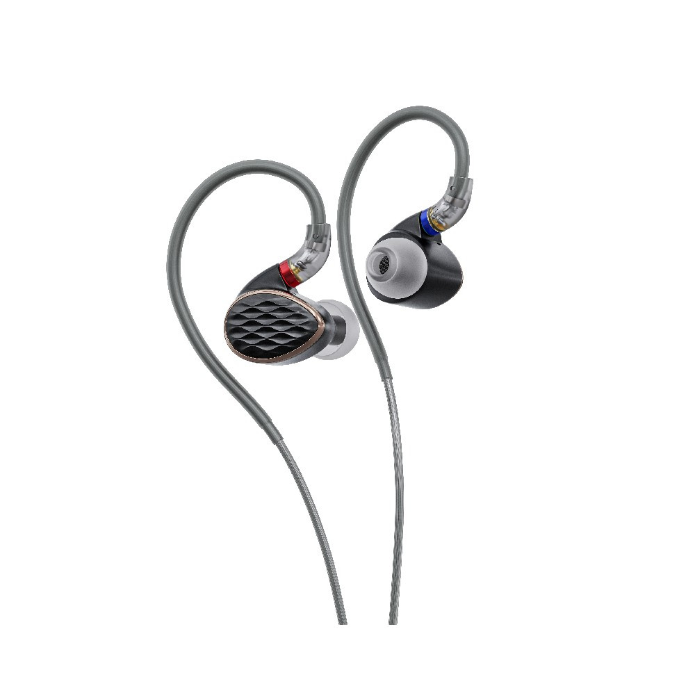 Fiio FH15 3 Balanced Armature Driver, 1 Dynamic Driver In-Ear Monitors (Black)