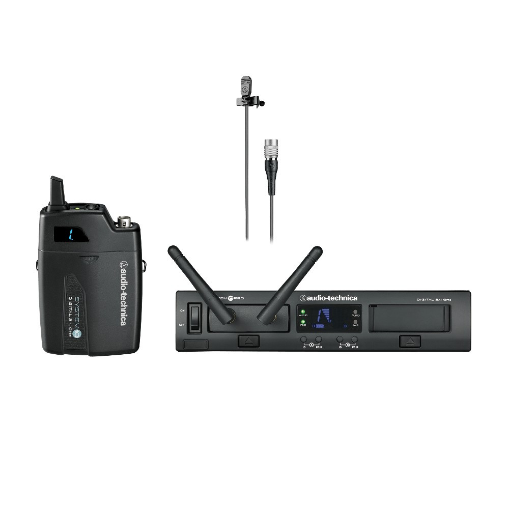 Audio-Technica ATW-1301/L System 10 PRO Digital Wireless Omni Lavalier Microphone System (2.4 GHz)